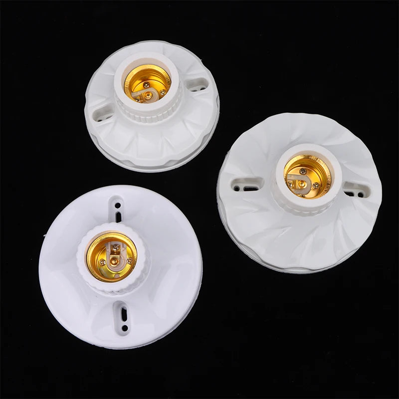 socquette ampoule e27 blanc rainurée moderne opale fixe support lampe minimaliste