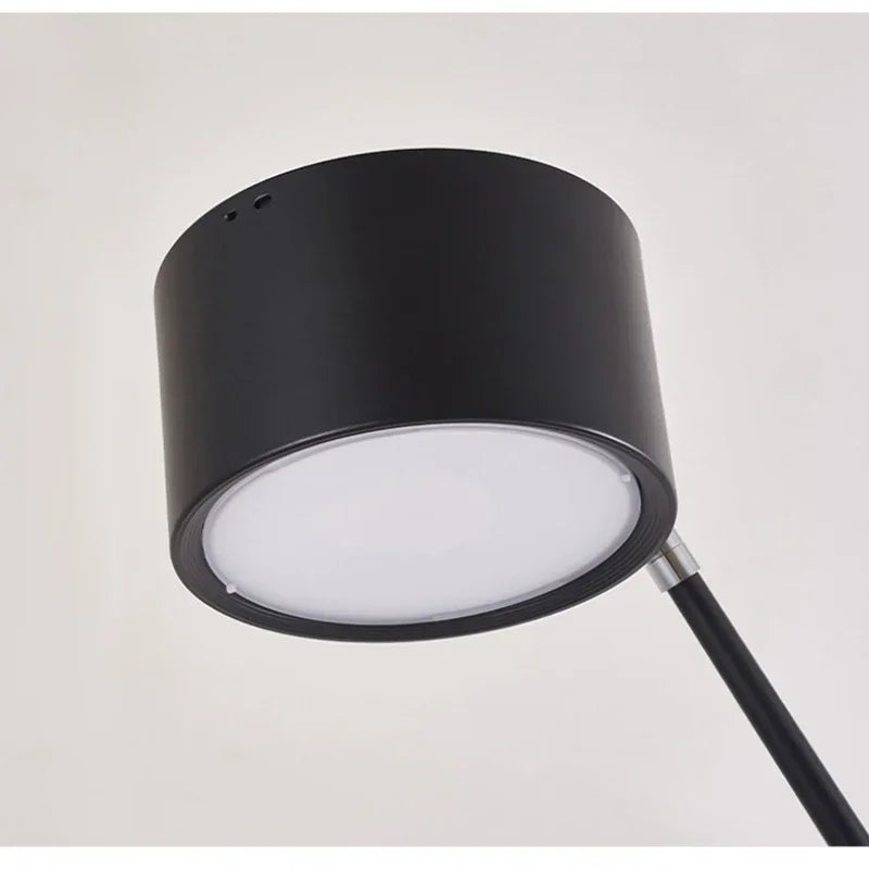 lampe sol moderne noire led 6000k 4000k 3000k haut bas interrupteur métal 160cm 180cm