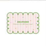 tapis moderne placemats rayures horizontales bleu clair rose vert respectueux environnement