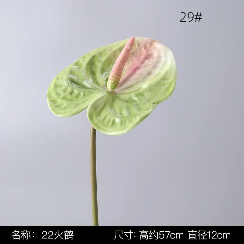 décoration mariage plante artificielle feuilles naturelles réaliste intérieur vert rouge blanc