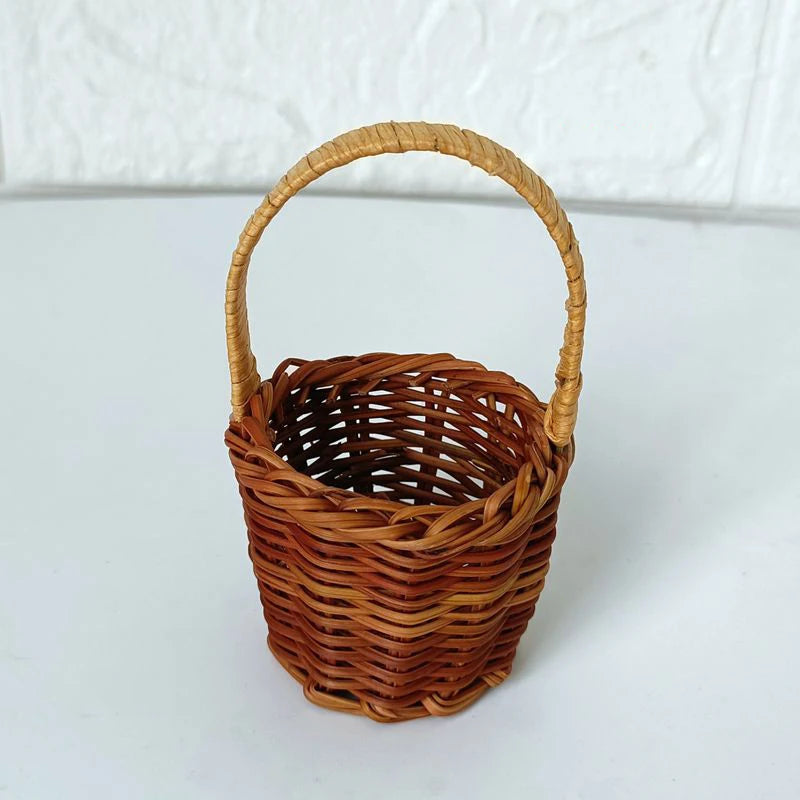 paniers tressés marron clair accessoires enfant traditionnels poignées tressées rangement maison cadeaux 12 ans