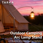 lampe camping noir minimaliste clips aluminium sac rangement portableextérieur