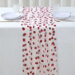 table table rose fraises moderne translucent mariage restaurant decoration intérieure