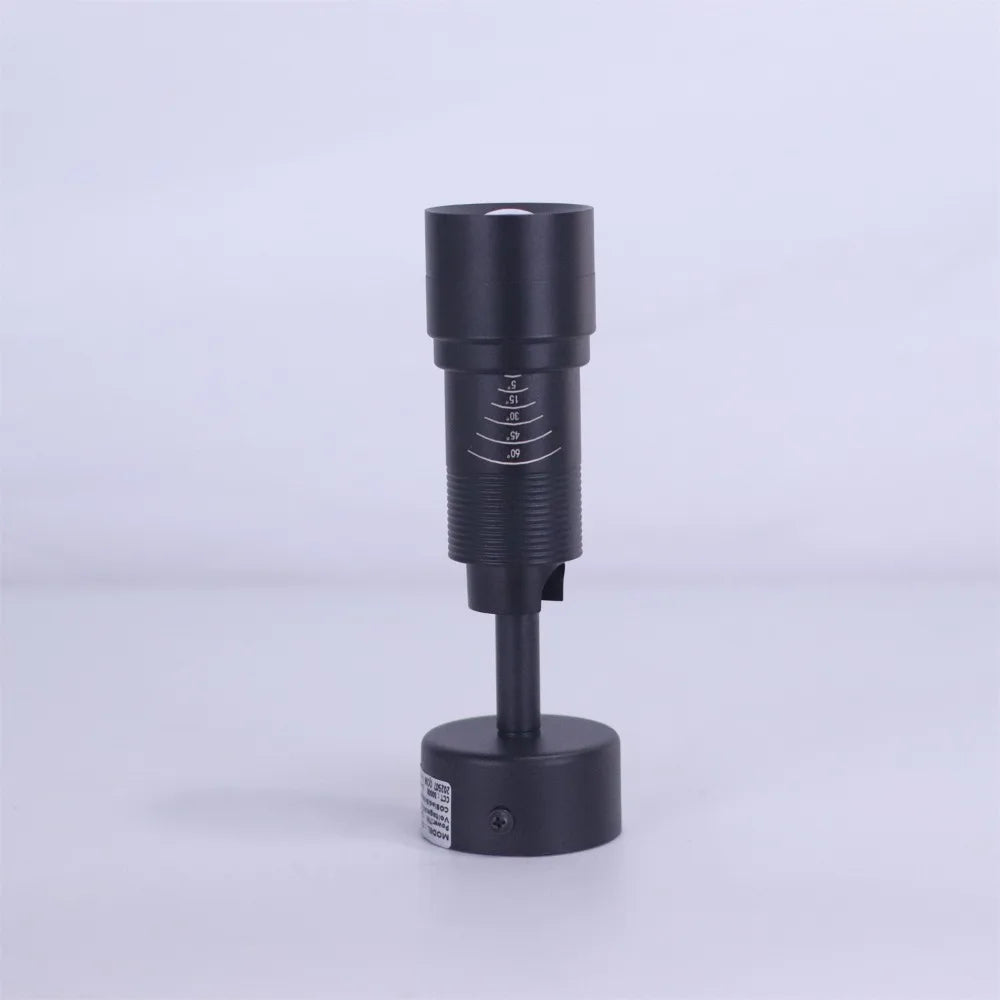 projecteur led noir moderne réglable 60 degrés 7w zoomable surface touch switch aluminium