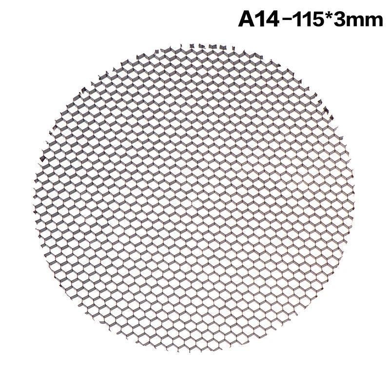 grille ventilation moderne noir maille nid d'abeille antiéblouissement aluminium opaquet fixations cachées