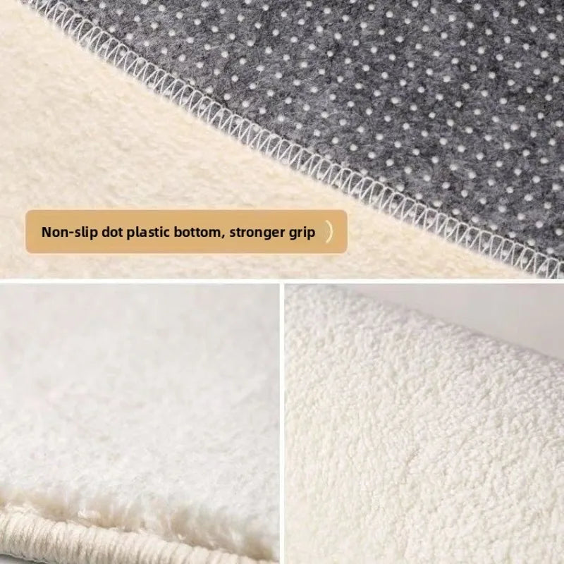 tapis garfield dessin animé orange rouge pelucheux cartoon chambre enfant décoration imitation coton