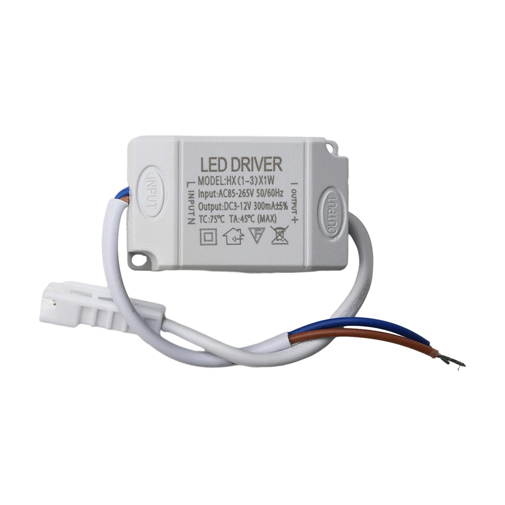 ampoule led driver 1w 3w 300ma 12v blanc moderne connecteur électrique