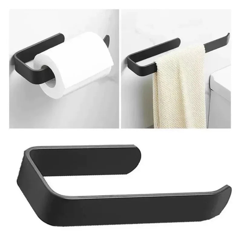 porte papier adhésif plastique blanc moderne salle bains papier toilette hygiénique étanche