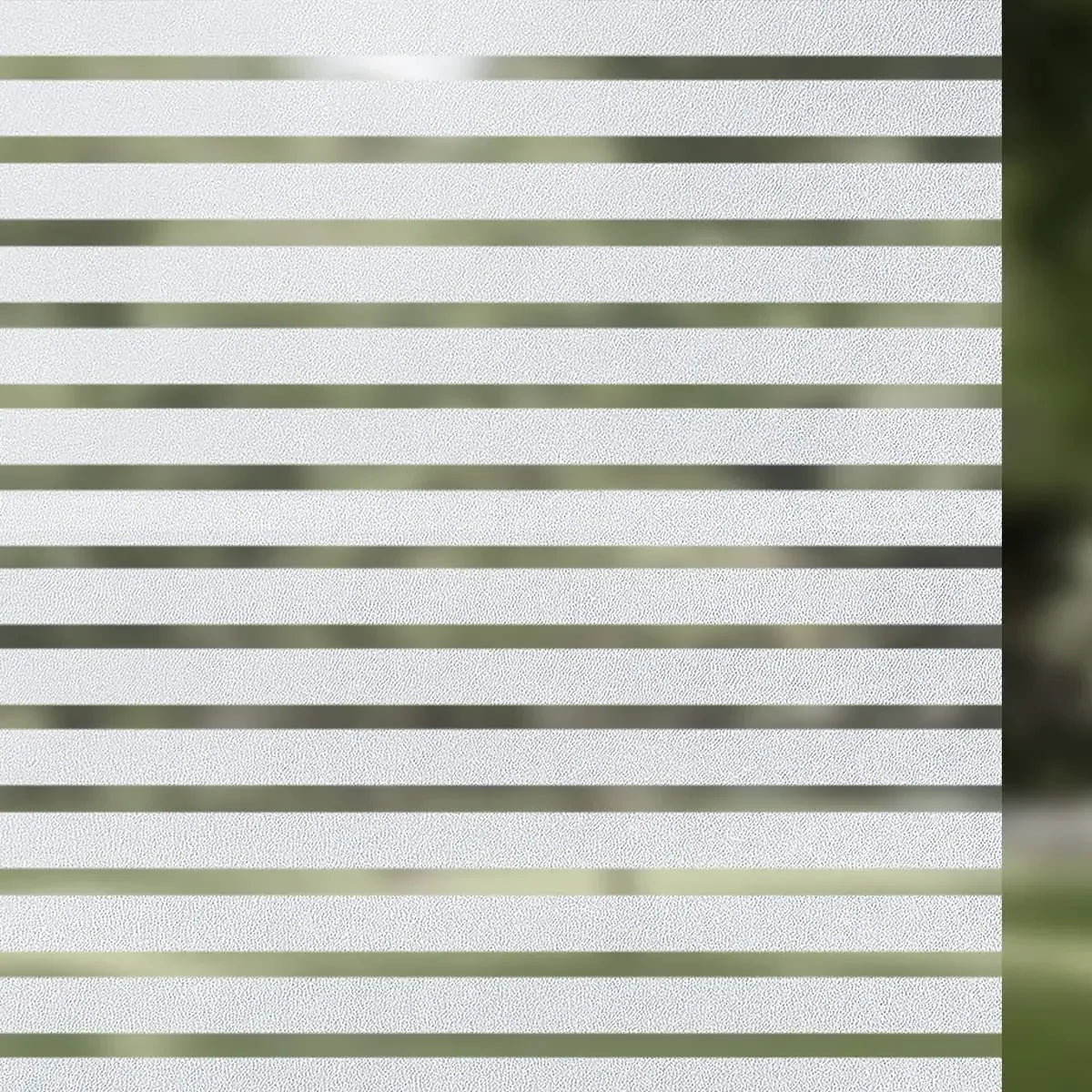 film fenêtre adhésif rayures horizontales blanc gris moderne isolation thermique uv protection DIY