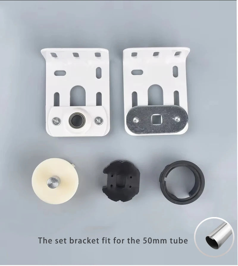 rideau motorisé pièces tête queue tube adaptateur vis blanc noir beige