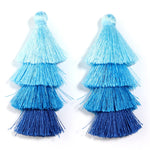 pompons franges polyester violet vert bleu rose boho chic décor maison rideau vêtement
