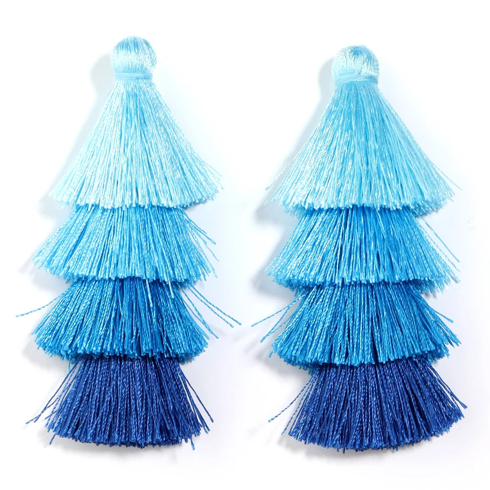 pompons franges polyester violet vert bleu rose boho chic décor maison rideau vêtement