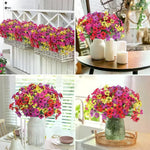 bouquet fleurs artificielles violettes modernes décoration intérieure maison jardin événement festive minimaliste