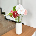 fleurs artificielles vert rouge blanc moderne décoration intérieure bouquets mariage arrangements floraux minimaliste