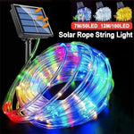 guirlande lumineuse solaire led multicolore moderne 7m 50leds 12m 100ledsextérieur festive decoration noel