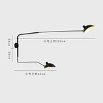 lampe murale moderne noire fixée mur sans LED 90 260V flux 249 2000 lumens