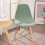 housse chaise moderne feuilles vert élastique antidérapante coussin polyester durable chambre restaurant mariage banquet
