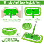 tampon microfibre vert doux absorbant clip pratique nettoyage sol meubles humidification écologique rechargeable