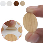 autocollants cache griffes blanc beige noir bois clair adhésifs ronds modernes meubles trous