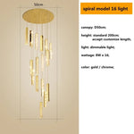 suspension lumineuse contemporaine or argent texture brillante élégante chambre salle bain led