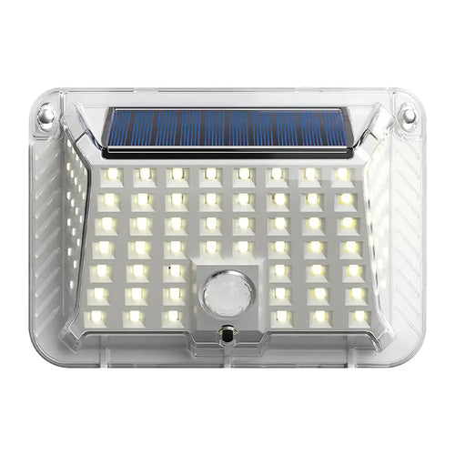Lampe murale solaire 90 LED blanc noir moderne détecteur mouvement ip65