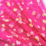 tulle polyester marguerites blancs motifs féminins costumes robes accessoires mariage transparent
