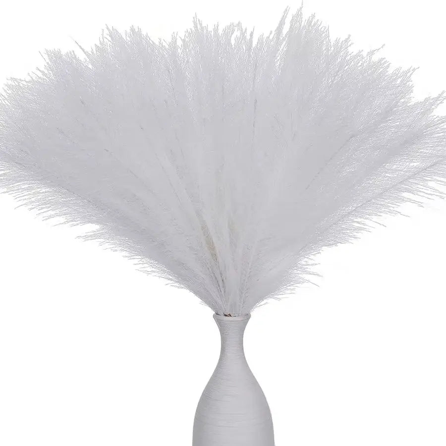 plumes séchées naturelles rustiques modernes beige rose blanc bleu décoration extérieure fête mariage