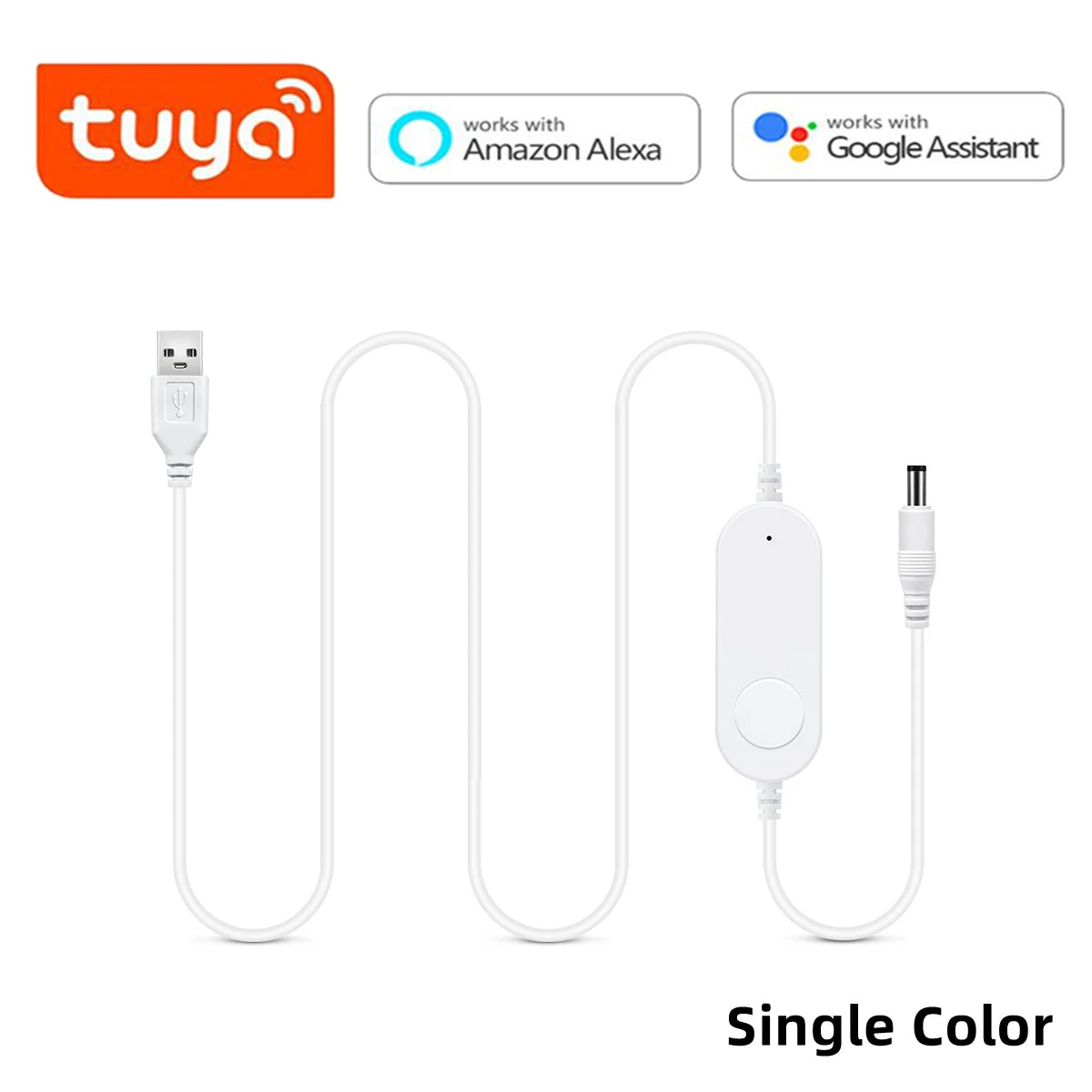 ruban led intelligent blanc moderne controle adhésif app mobile alexa google assistant