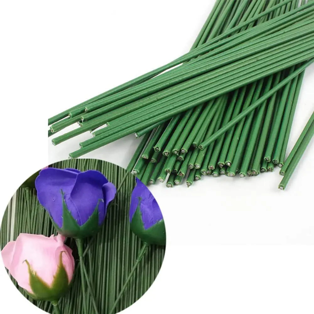 tiges artificielles fleurs vertes roses décor maison anniversaire mariage fêtes intérieures 10pcs