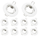 spots led modernes blancs gu10 downlights encastrables mr16 halogène 90260v métal rond