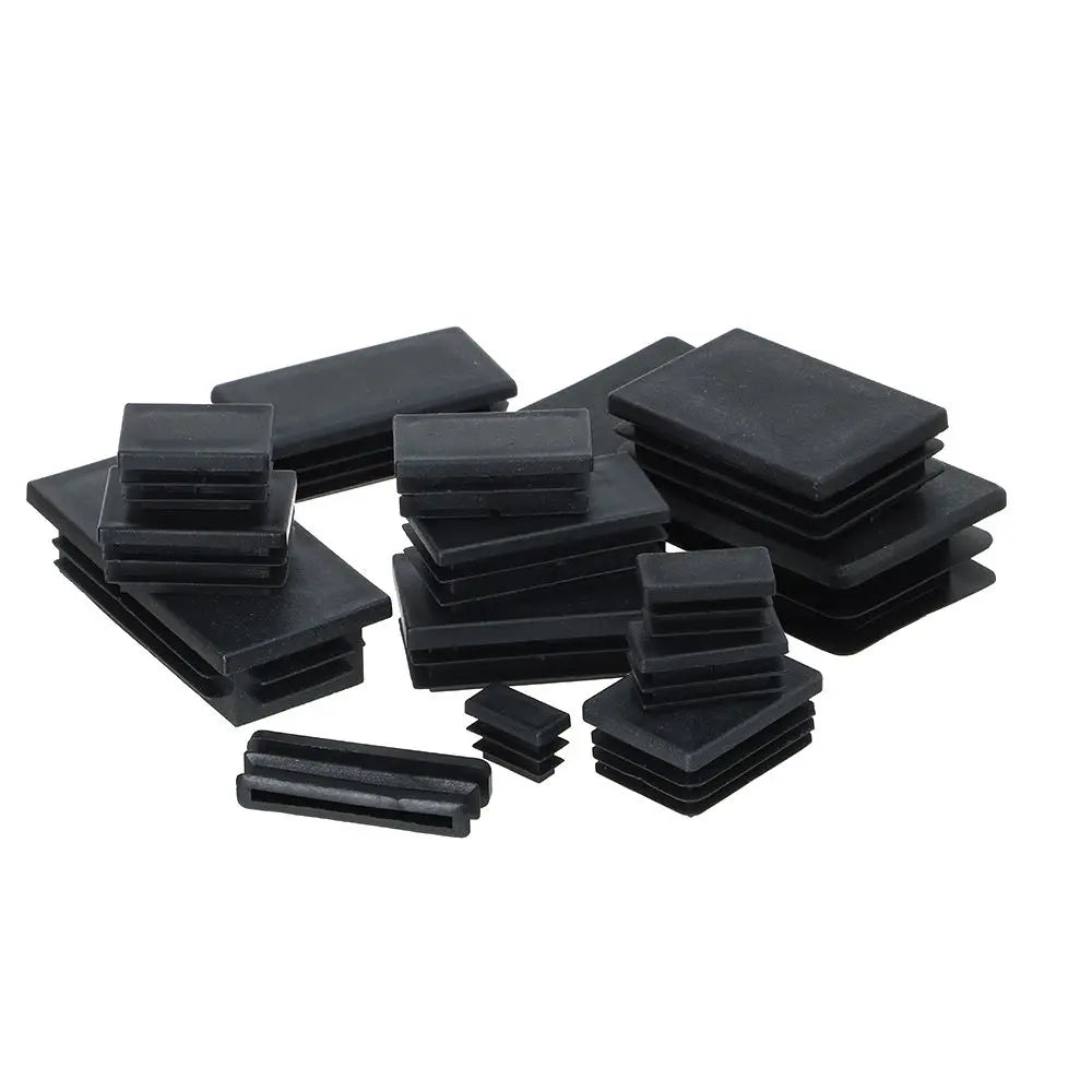 cache pieds adhésifs noirs pratiques rectangle carré anti poussière 10 pièces utilitaires