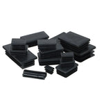 cache pieds adhésifs noirs pratiques rectangle carré anti poussière 10 pièces utilitaires