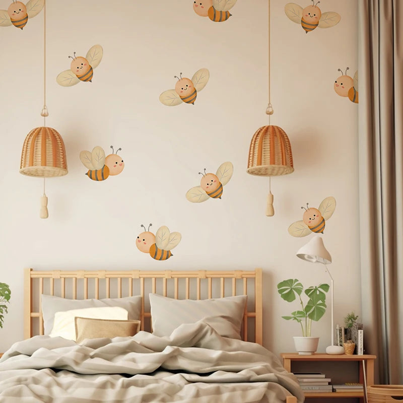 Sticker mural abeille en PVC écologique