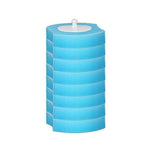 brosse toilette jetable 32 têtes remplacement moderne blanc bleu rond souple opaquet