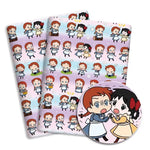 coasters imprimés dessins animés personnages floraux multicolores résistants abrasion 140x50cm