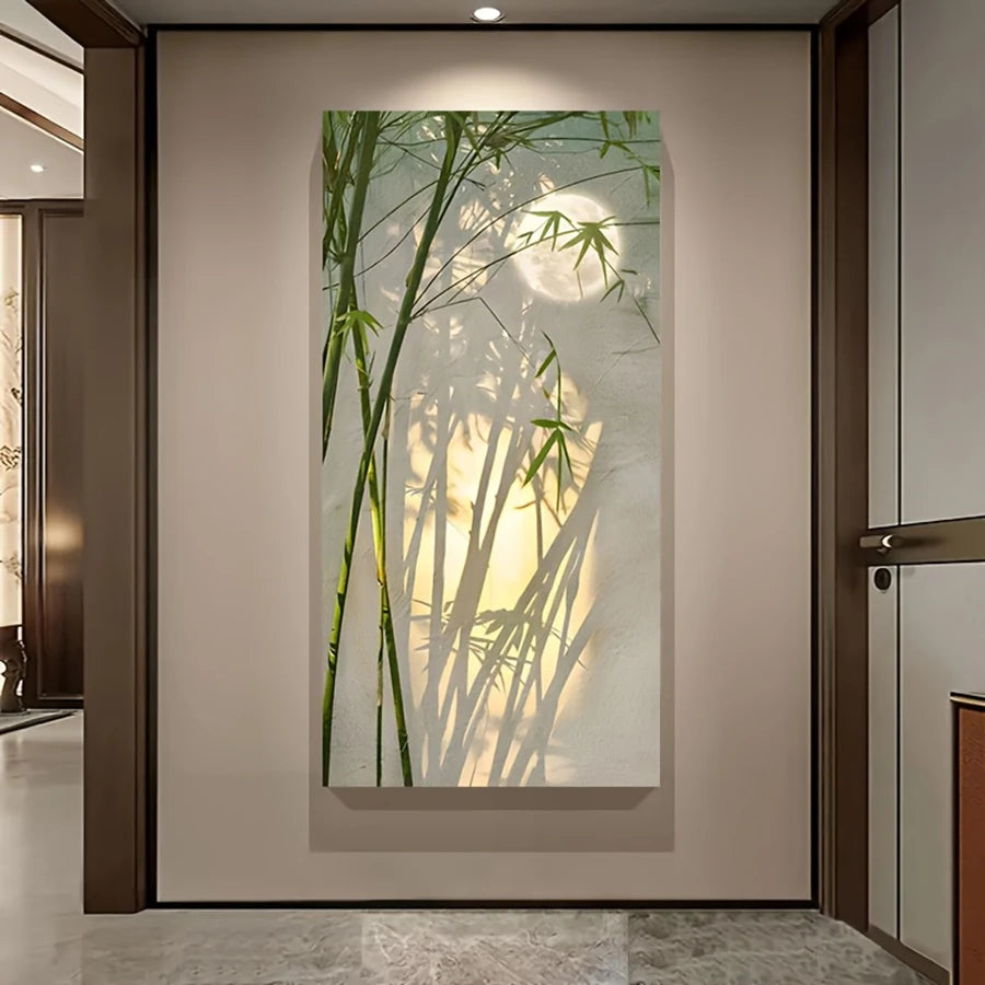 Toile bambou sans cadre style moderne