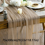 table table polyester plissé rose pâle vert foncé blanc violetclair beige classique festive fleuri