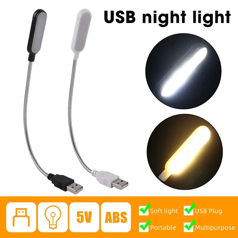 lampe lecture usb portable blanc moderne compact led flexible eye protection