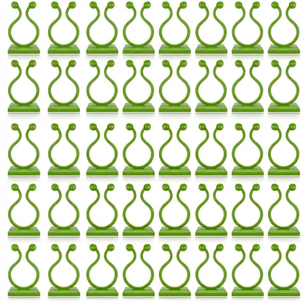 supports murals adhésifs auto agrippants plantes vert simples modernes intérieur 100pcs