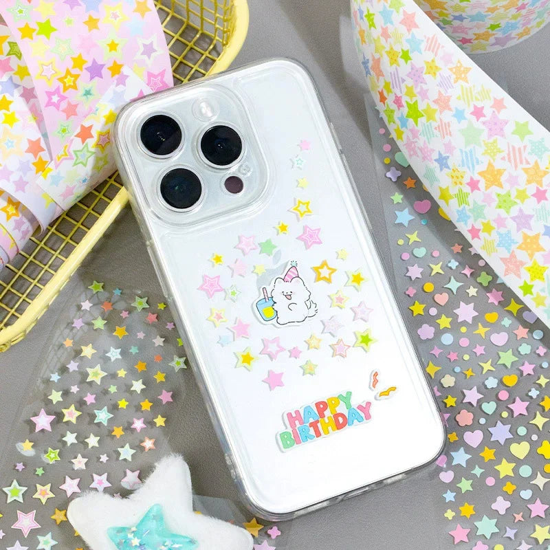 ruban decoratif multicolore etoiles coeurs cercles adhésif manuel diy collage enfants