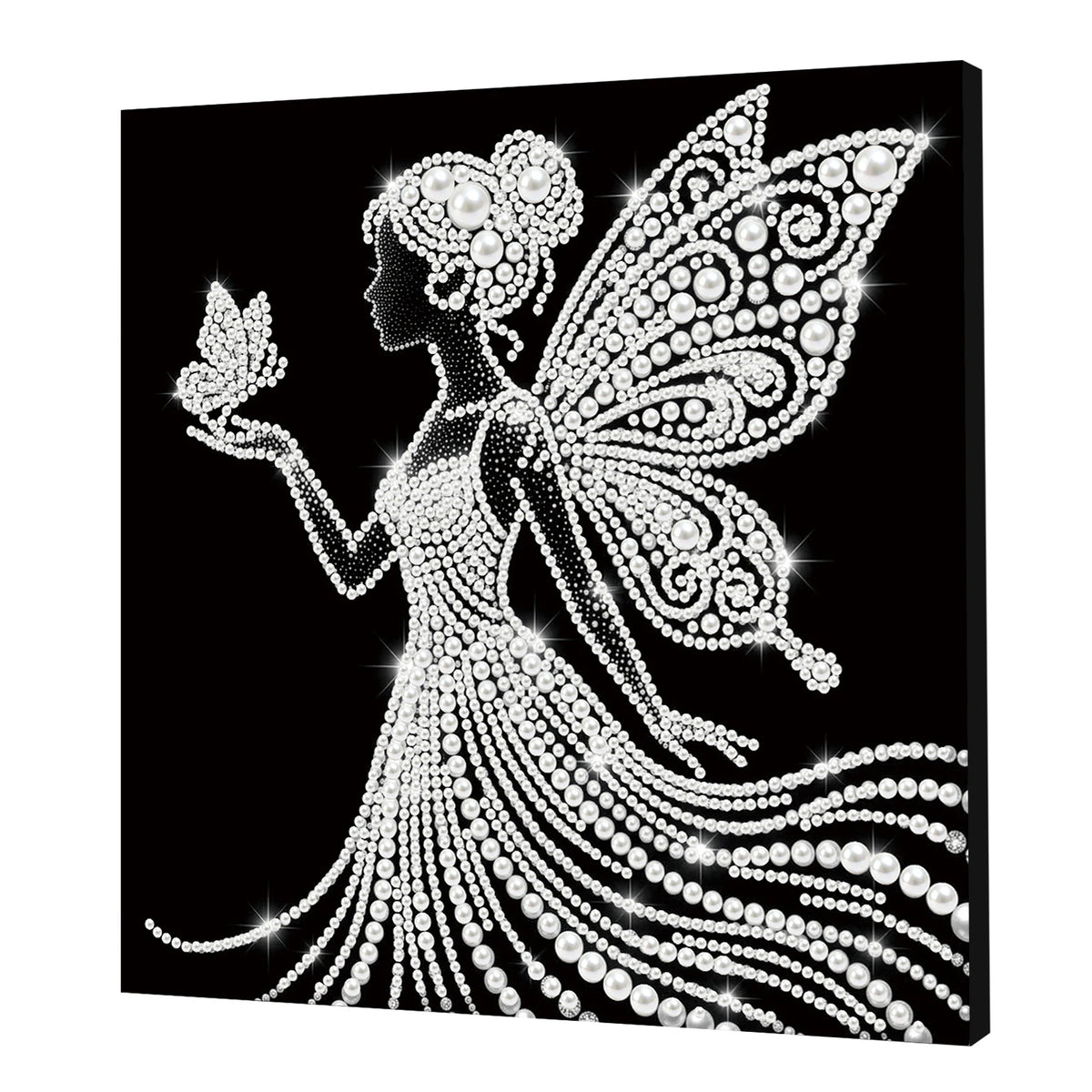 tableau décoratif brillantes motifs papillon art détaillé personnage dessins animés 25cm 25cm
