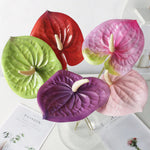 fleurs artificielles hortensia branches réalistes mariage anniversaire intérieur blanc vert violet rouge rose