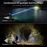 lampe frontale rechargeable ipx4 waterproof modes super bright camping hiking adultes enfants