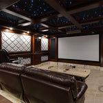 écran projecteur acoustique transparent tissé blanc clips moderne 60 230 pouces