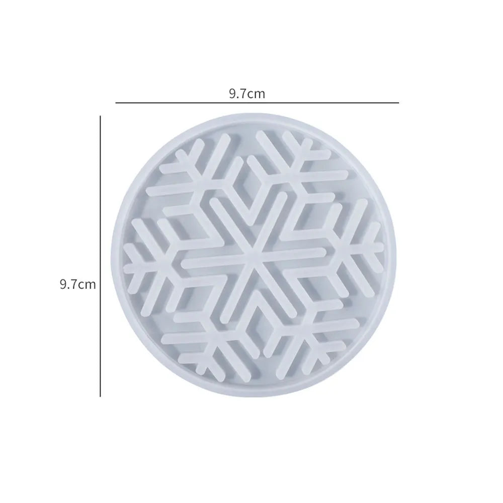 moules silicone motifs floraux flocons neige modernes decoratifs artisanat decoration intérieure