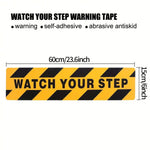 ruban autocollant anti dérapant jaune noir watch your step sécurité maison entreprise