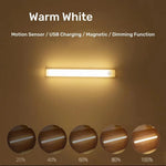 lampe led détecteur mouvement rechargeable usb blancs veilleuse rectangle moderne minimaliste adhésif