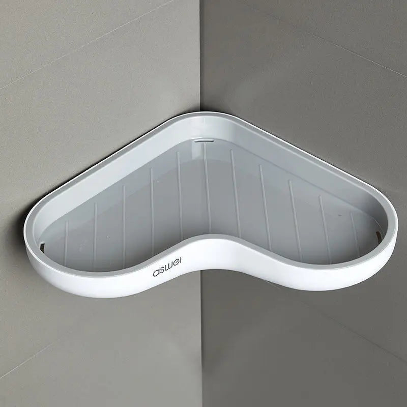 étagère salle bain blanc moderne adhésive simple toiletterie murale rechargeable