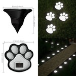 lumière solaire animaux extérieure adhésive led moderne pièces noir blanc imprimé pattes