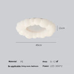 Suspension lumineuse moderne blanc billes arrondies opacité salon chambre étude led 249 2000lm